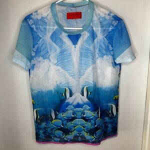 Clover Canyon Blue Ocean Graphic Tee